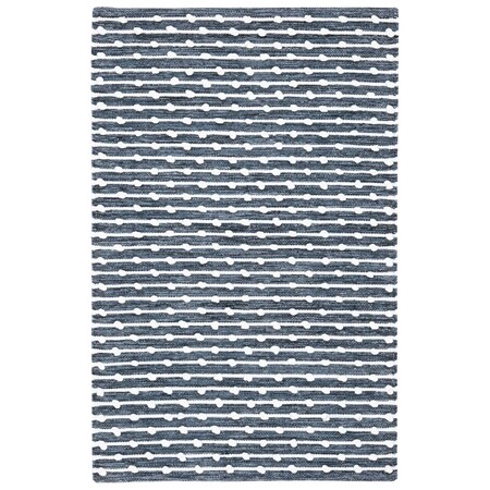 Safavieh 6 x 6 ft. Montauk Contemporary Square Hand Woven Rug Grey & Ivory MTK275F-6SQ